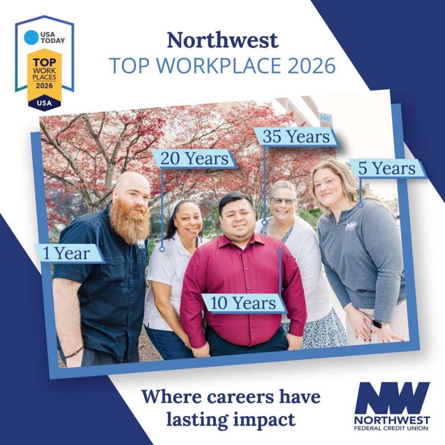 USA Today Names Northwest Federal Credit Union a Top Workplace for the Sixth Year in a Row