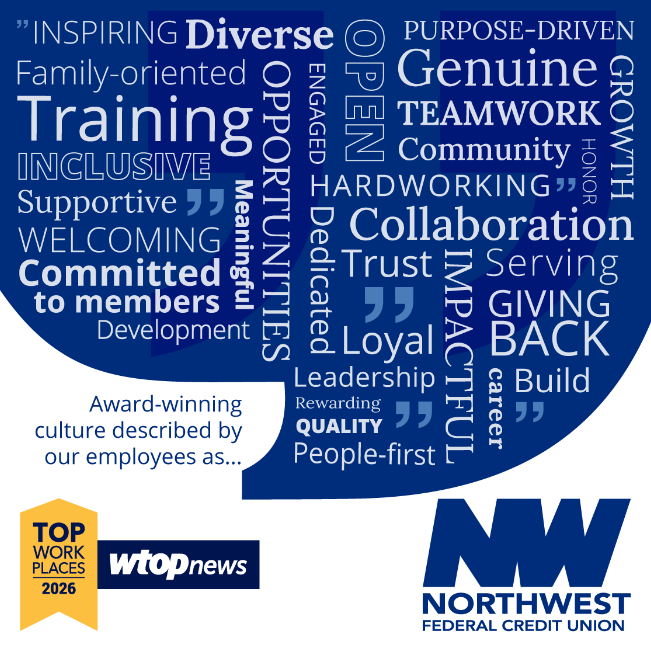 WTOP News Names Northwest Federal Credit Union a 2026 Top Washington-Area Workplace