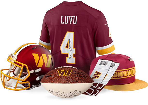 Washington Commanders signed gear, tickets, and gameday field-pass experiences for Northwest Federal members